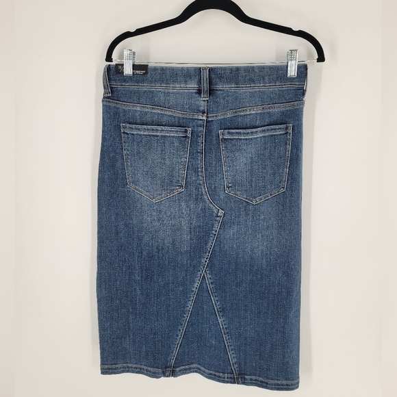 Liverpool Womens High Rise Denim Midi Skirt Size 6 New - Picture 3 of 4